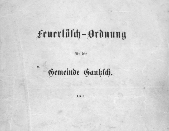 Feuerlschordnung titel